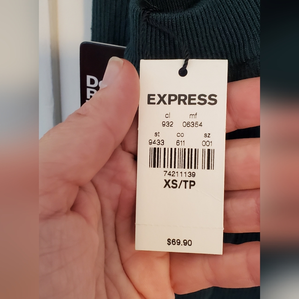 Express Stretchy Criss Cross Sweater Dress - Picture 8 of 8